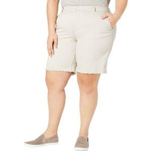 Style&Co. Womens Mid Rise Frayed Hem Chino Shorts